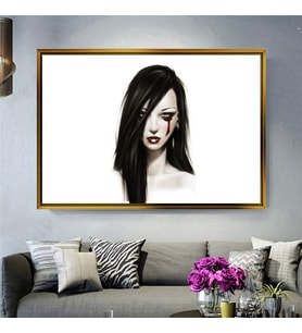 Altın Çerçeveli dekoratif tablo l63 (Gold)