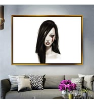 Altın Çerçeveli dekoratif tablo l63 (Gold)