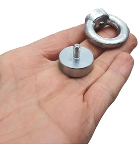 Lexroo MNS Çok Güçlü Deniz Mıknatısı - Fishing Magnet - Neodyum Daimi Çelik Mıknatıs