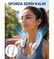 Kanatsız Boyun Tipi Fan Giyilebilir Serinletici, Düşük Sesli, Hafif Abs Gövde, Usb Şarj Edilebilir Yeni Nesil