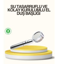 Su Basıncını Artıran Sızdırmaz Duş Başlığı