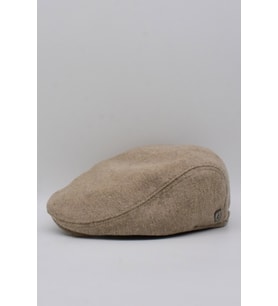 Erkek Yün Flat Cap Kasket Peaky Blinders Şapka (Vizon)