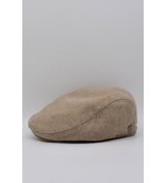 Erkek Yün Flat Cap Kasket Peaky Blinders Şapka (Vizon)