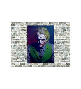 Joker Heath Ledger Ahşap Tablo