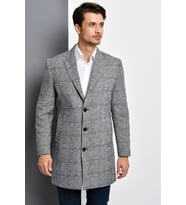 PLT8390 DEWBERRY ERKEK PALTO-EKOSE GRİ