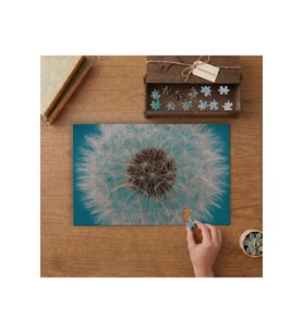 Yakın Çekim Karahindiba Tasarımı 240 parça Ahşap Puzzle Ahşap Kutuda MP04177