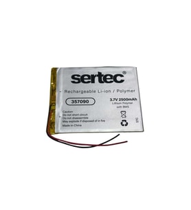 Sertec 357090 3.7v 2500 Mah Li-polymer Pil (devreli/1.5a)