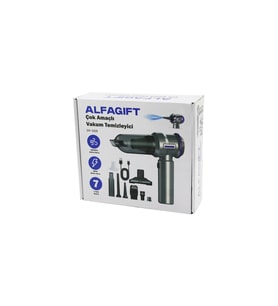 OTO ARAÇ TYPE-C SARJLI EL TİPİ BASINÇLI HAVA ÜFLEME - SÜPÜRGE 7 BAŞLIK 100W DP-568 (5343)