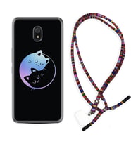 Xiaomi Redmi 8A 8 Pro 9C 9T 10C 11T Pro Kılıf Boyun Asklı Rasta Silikon Love Cats 1604