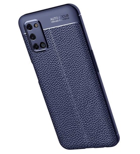 Oppo A52 Kılıf Pu-Deri Leather-Pu Serisi Protected Case (Lacivert)