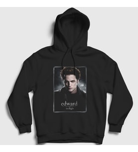 Presmono Unisex Siyah Edward Cullen Vampire Twilight Kapüşonlu Sweatshirt 311110tt