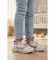 United Colors Of Benetton Gri Misina Bağcıklı Erkek Çocuk Spor Ayakkabı BNI-10255 P