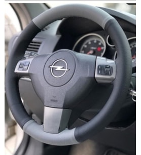 Opel Corsa D-e Kasa Dikmeli Direksiyon Kılıfı Iki Renkli Gri- Siyah