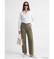 LCWAIKIKI Classic Yeşil Mom Fit Kadın Jean Pantolon