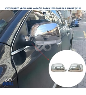 VW Touareg Krom Ayna Kapağı 2 prç. 2002-2007 P. Çelik
