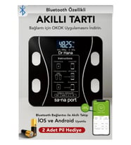 Dijital Tartı Baskül, Vücut Kitle ve Yağ Ölçüm Cihazı