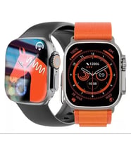Hw8 Ultra Çift Kordon 49mm - Siri Nfc Bluetooth Arama Konuşma - İos & Android Uyumlu Akıllı Saat
