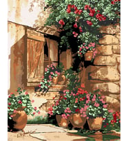 Bahar Çiçekleri Sayılarla Boyama Seti 50x65 cm (Tuvale Gerili)