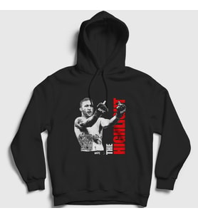 Presmono Unisex Siyah Finger Ufc Mma Justin Gaethje Kapüşonlu Sweatshirt 480277tt