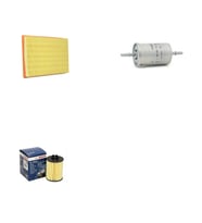 Bosch Filtre Bakım Seti Opel Corsa C 1.2 Benzin 2000-2009 Hava + Yağ f. + Yakıt Filtre Bosch