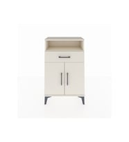 Arges Komodin 2 Raflı Tek Çekmeceli 2 Kapaklı 60x30x96 Aytaşı-Aytaşı