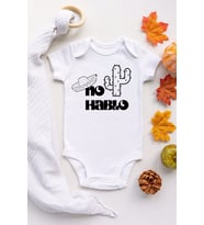 Unisex Bebek Beyaz No Hablo Çıtçıtlı Body