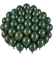 Kış Yeşili Renk Lateks Retro Balon (30 cm) - 50 Adet