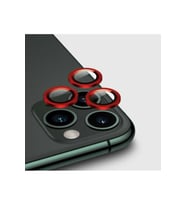 Apple iPhone 11 Pro Uyumlu Zore CL-02 Kamera Lens Koruyucu (Kırmızı)