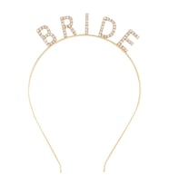Altın Gold Renk Bekarlığa Veda Kristal Taş Bride Tacı İthal 16x10 cm