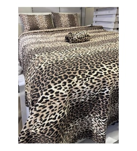 Leopar Desenli Battal Boy Pike – 220x240 cm  Cesur Tarz, Hafif Konfor