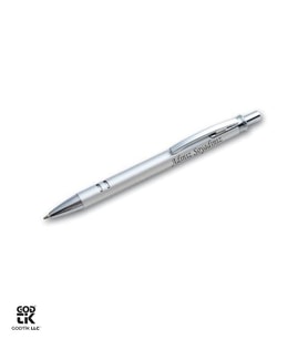 Kişiye Özel Beyaz ve Gümüş Renk Metal Tükenmez Kalem GDTK-904123