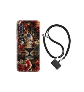 30 Se Kılıf Ipli Boyun Askılı Desenli Silikon Flowers Baby Tiger 1336