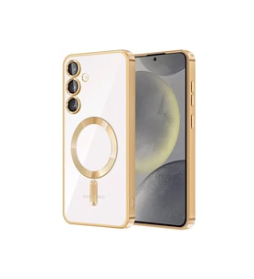 Newface Samsung Galaxy S23 Plus Kılıf Kross Magneticsafe Kapak - Gold