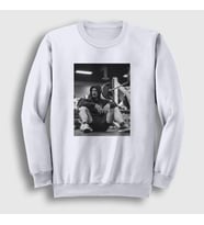 Presmono Unisex Beyaz Grayscale Gym Spor Chris Bumstead Sweatshirt 358848tt (Beyaz)