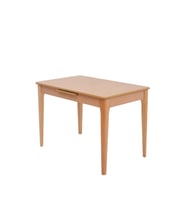 Paris Lak Panel MDF Otomatik Açılır Mutfak Masası 70x110cm (Krem)