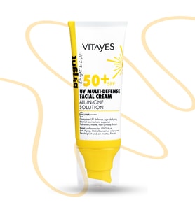 Spf 50 Çok Fonksiyonlu Yüz Güneş Kremi Mat Bitiş Yüksek Uv Koruma Anti-aging & Nemlendirme 1619, one size