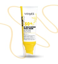 Spf 50 Çok Fonksiyonlu Yüz Güneş Kremi Mat Bitiş Yüksek Uv Koruma Anti-aging & Nemlendirme 1619, one size