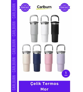 Özel Üretim Paslanmaz Isı Korumalı Vakumlu Sızdırmaz 500ml Mat Ergonomik Çelik Termos Mor