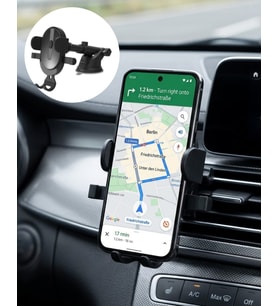Araç Havalandırma Telefon Tutucu 360 Derece Döner Otomatik Kilitli Stand