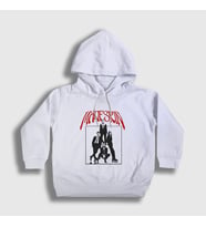 Presmono Unisex Çocuk Beyaz Cover Band Maneskin Kapüşonlu Sweatshirt 356901tt