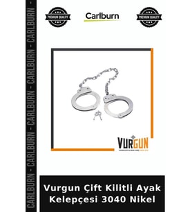 Vurgun Çift Kilitli Ayak Kelepçesi 3040 Nikel Pratik Parça Operasyon Malzemesi Koruma Gereci