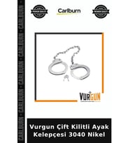 Vurgun Çift Kilitli Ayak Kelepçesi 3040 Nikel Pratik Parça Operasyon Malzemesi Koruma Gereci