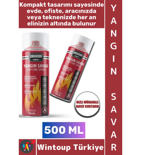 #YangınSavar Ev Ofis Otomobil Kamp Acil Durum Hızlı Müdahale Söndürme Tüpü Sprey Yangın Savar 500 ML