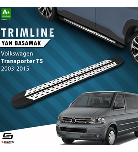 VW Transporter T5 Kısa Şase TrimLine Gri Yan Basamak 215 Cm 2003-2015