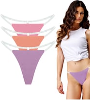 YohannesClub, Kadın, T-Thong String Külot, İz Yapmayan Rahat Kesim,Çoklu Paket (Model 3)