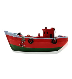 Trawler Balıkçı Teknesi Biblo 14 Cm (Y.Kırmızı)