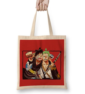 Luffy One Piece Zoro And Luffy 01 Bez Çanta Uzun Saplı