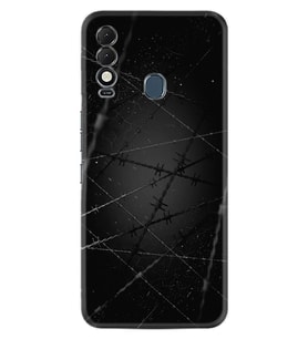 Spark 8T Kılıf Silikon Desen Özel Seri Dikenli Tel 1779