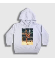 Presmono Unisex Çocuk Beyaz Kickboxer Film Jean Claude Van Damme Kapüşonlu Sweatshirt 259011tt (Beyaz)