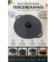 28,5 Cm Silikon Tencere Kapağı Universal Sızdırmaz Tava Tencere Kapak Örtüsü